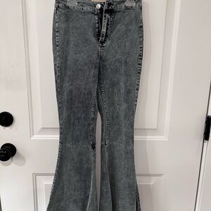 Peach Love California Striped Denim Jeans